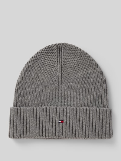 Tommy Hilfiger Beanie aus Baumwoll-Kaschmir-Mix  Hellgrau 1