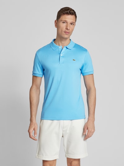 Lacoste Regular fit poloshirt in effen design Mosterdgeel - 4