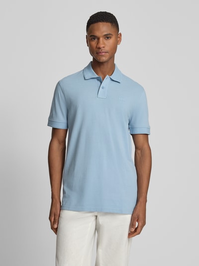 BOSS Orange Koszulka polo o kroju regular fit z czystej bawełny model 'PRIME' Turkusowy 4