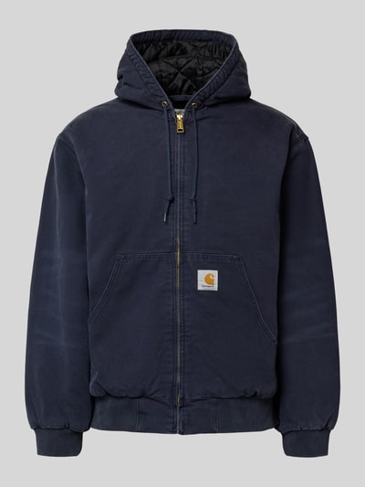 Carhartt Work In Progress Jack met kangoeroezak en labeldetail Donkerblauw - 2