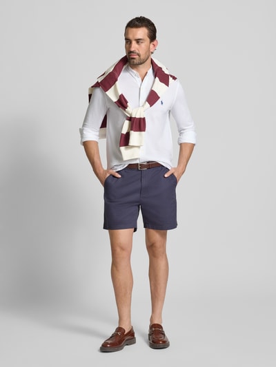 Polo Ralph Lauren Regular fit vrijetijdsoverhemd met labelstitching en opstaande kraag Wit - 1