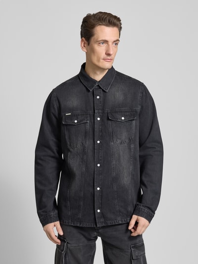 Antony Morato Jeansjacke mit Brusttaschen Black 4