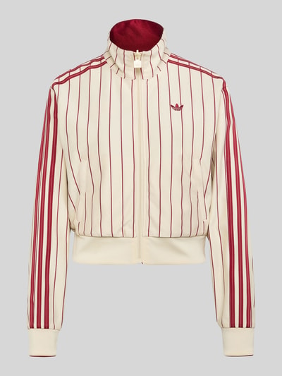 adidas Originals Regular fit sweatjack met keeroptie en logo-stitchings Offwhite - 2