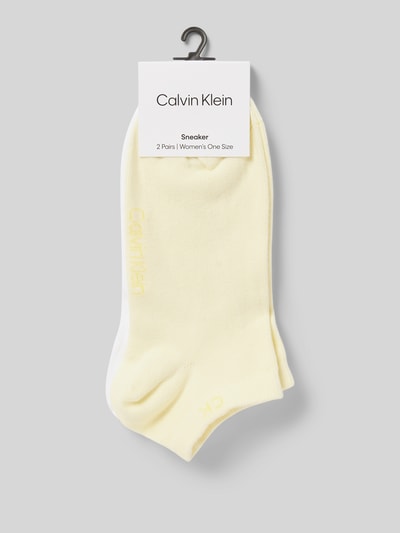 CK Calvin Klein Sneakersocken mit Stretch-Anteil im 2er-Pack Hellgelb 3