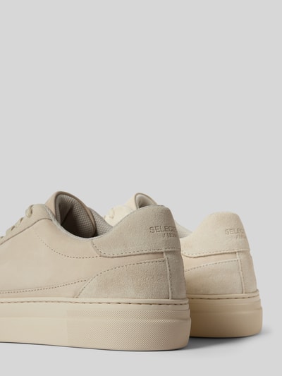 SELECTED HOMME Sneakers van leer met vetersluiting, model 'HARALD' Beige - 2