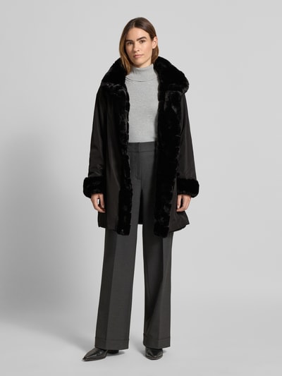 PETITE M. Extra lang keerbaar jack Zwart - 1