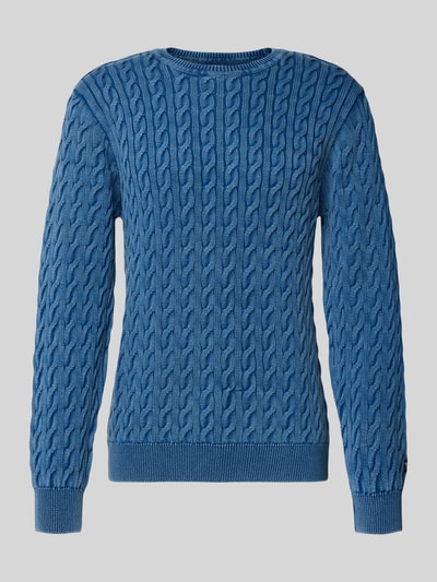 Levi's® Strickpullover mit gerippten Abschlüssen Modell 'PRESIDIO' Jeansblau 2