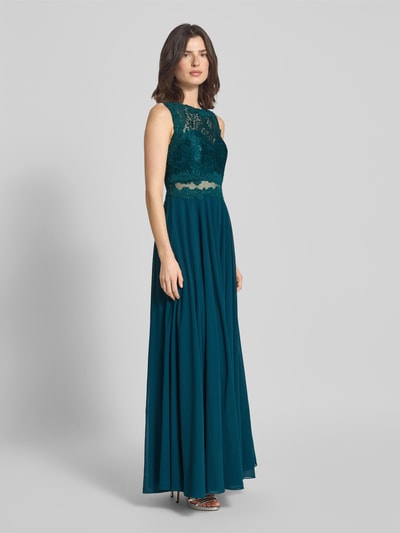 Mascara Sukienka wieczorowa z okrągłym dekoltem Zielony 1