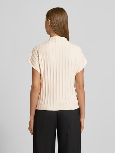 Someday Regular fit T-shirt van viscosemix, model 'Timea' Zand - 5