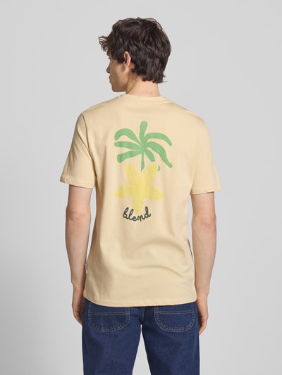 Blend T-Shirt mit Motiv-Print Modell 'SUN PALMS' Sand 5