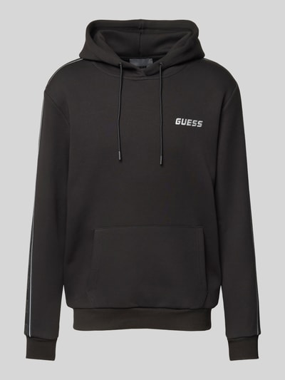 Guess Activewear Hoodie mit Label-Detail Modell 'MICKEY' Black 2