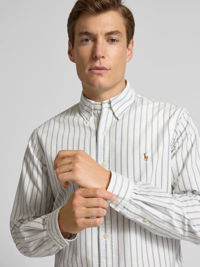 Polo Ralph Lauren Custom Fit Freizeithemd mit Button-Down-Kragen Hellblau 3