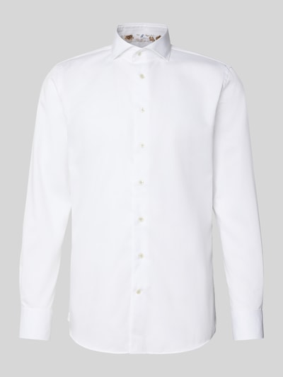 Profuomo Slim fit zakelijk overhemd met haaikraag Wit - 2