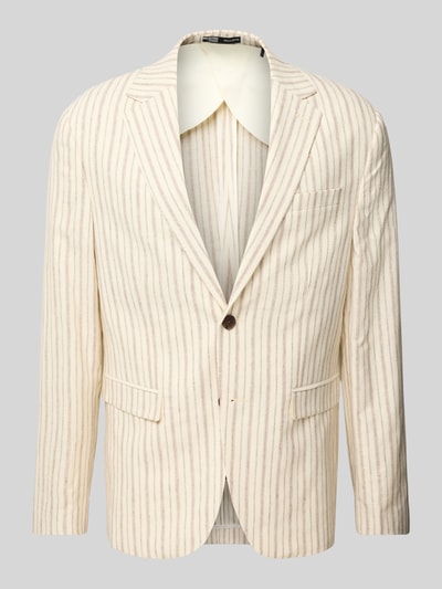 SELECTED HOMME Regular Fit Sakko aus Leinen-Baumwoll-Mix Modell 'HENLEY' Offwhite 2