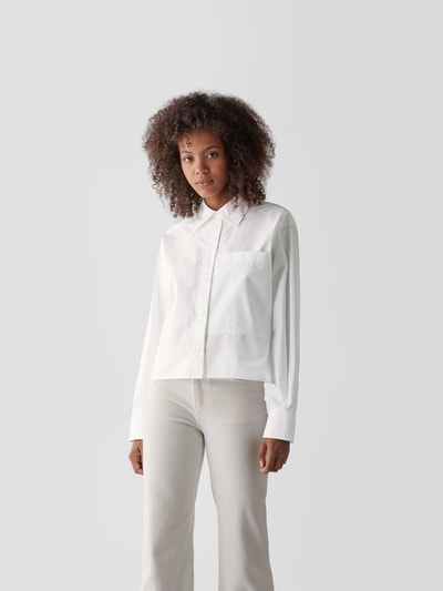 Nina Ricci Hemdbluse mit Brusttasche Weiß 4