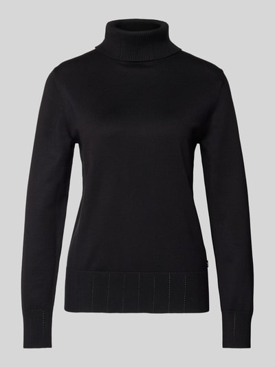 s.Oliver BLACK LABEL Slim fit pullover van viscosemix Zwart - 2