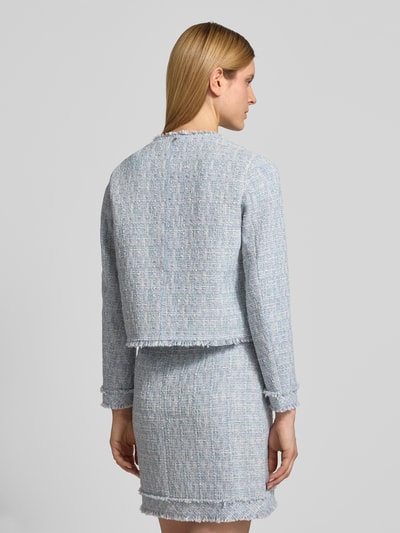 Marc Cain Regular Fit Blazer in Bouclé-Optik Hellblau 5