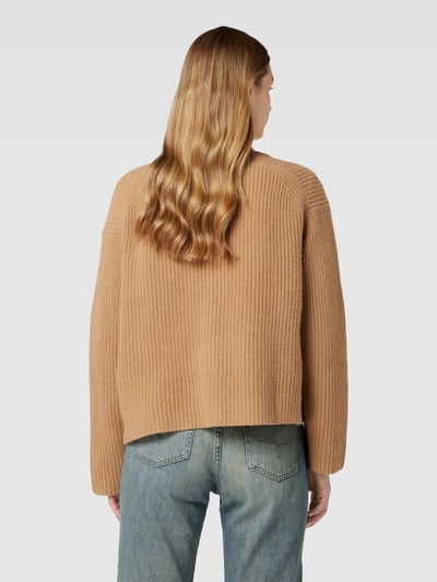 Polo Ralph Lauren Cardigan van een mix van katoen en kasjmier met labelstitching Camel - 5