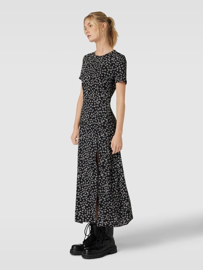 Tommy Jeans Midi-jurk met all-over bloemenprint, model 'DITSY' Zwart - 1