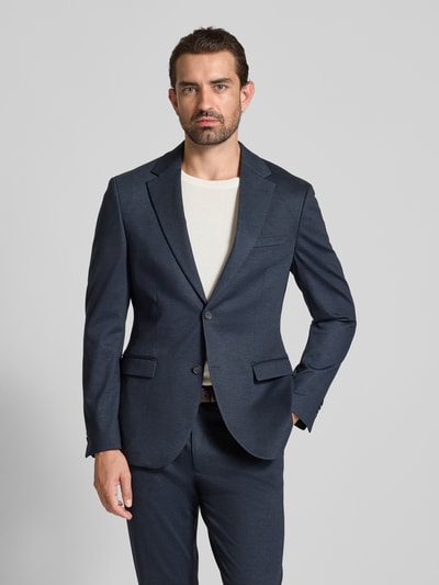 MCNEAL Slim Fit Anzugsakko mit Viskose-Anteil Dunkelblau 4