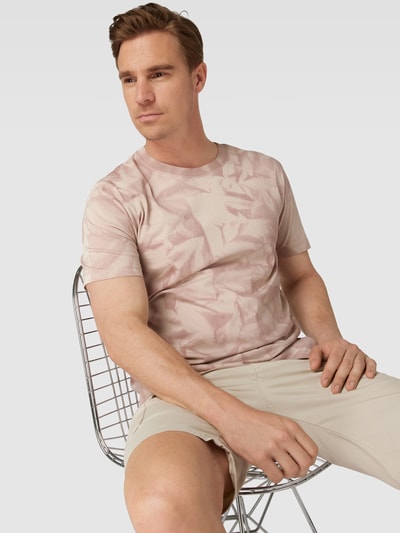 Esprit T-Shirt mit Allover-Muster Dunkelrot 3