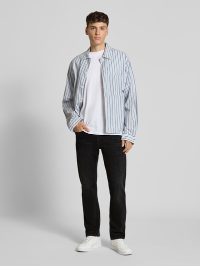 Levi's® Regular Fit Jeans mit Eingrifftaschen Modell '502®' Dunkelgrau 1