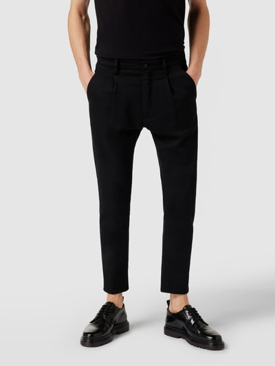 Drykorn Pantalon met stretch, model 'Taks' Zwart - 4