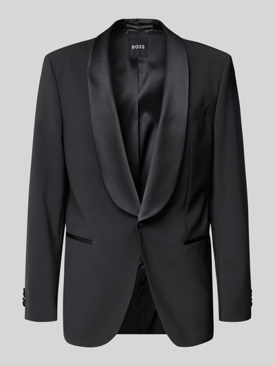 BOSS Regular Fit Anzugsakko aus Schurwoll-Mix Modell 'JASPER TUX' Black 2