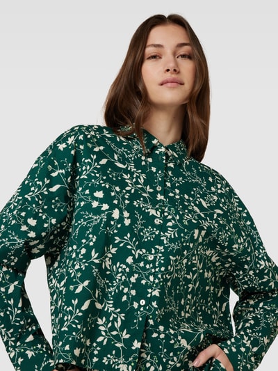 Jake*s Casual Blouse met all-over print Donkergroen - 3