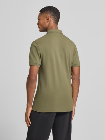 BOSS Green Slim Fit Poloshirt aus reiner Baumwolle Modell 'PAUL' Oliv 5