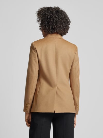 Max Mara Studio Blazer met steekzakken, model 'CLAN' Hazelnoot - 5