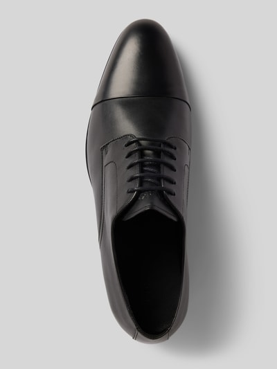 CK Calvin Klein Buty derby skórzane z ozdobnym szwem model ‘CAP TOE’ Czarny 4