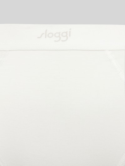 Sloggi Slip mit Label-Print im 2er-Pack Modell 'Ease' Offwhite 2