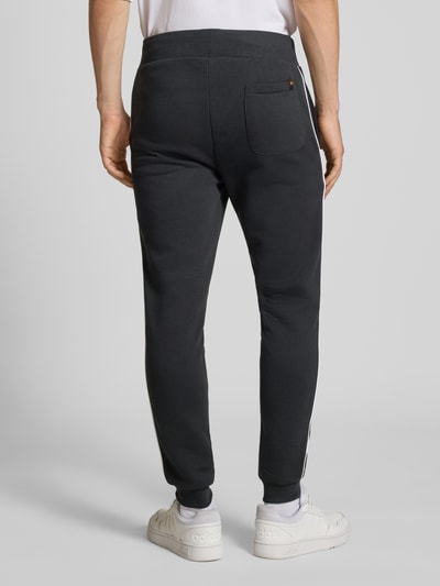Alpha Industries Sweatpants mit Logo und elastischem Bund Black 5