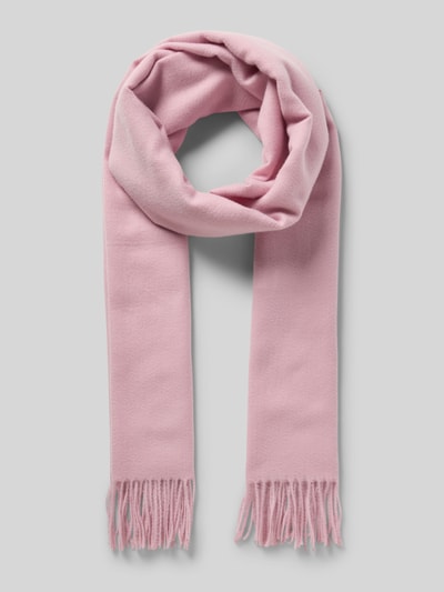 Pieces Schal mit Fransen Modell 'NOAH' Pink 1