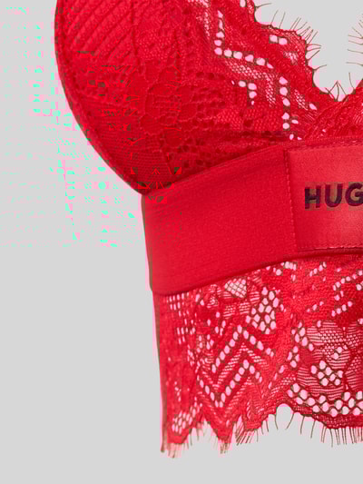 HUGO BH mit Spitzenbesatz Modell 'TRIANGLE RL LACE' Rot 2