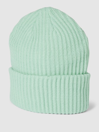 PIECES Strickmütze mit breitem Umschlag Modell 'HEXO' Mint 1