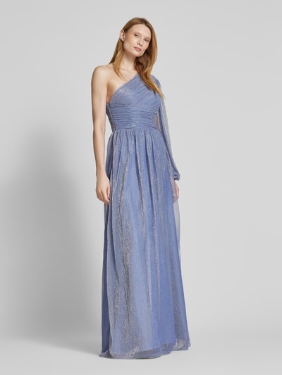 Unique Abendkleid mit seitlichem Cut Out Hellblau 1