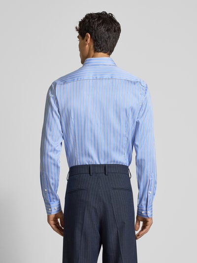 Jake*s Slim fit zakelijk overhemd met knoopsluiting Bleu - 5