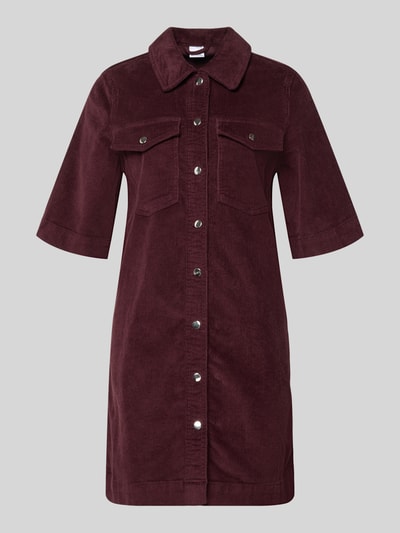 Vero Moda Flatteuze vrijetijdsjurk van katoenmix, model 'FENJA' Bordeaux - 2