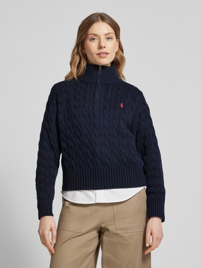 Polo Ralph Lauren Strickpullover mit Stehkragen Marine 4