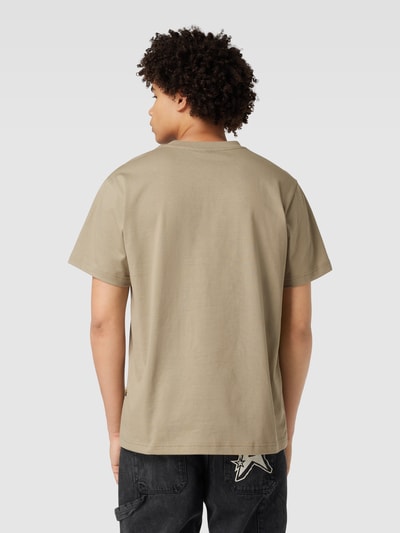 G-Star Raw T-Shirt mit Label-Print Beige 5