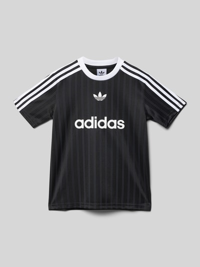 adidas Originals T-Shirt mit Label-Print Black 1