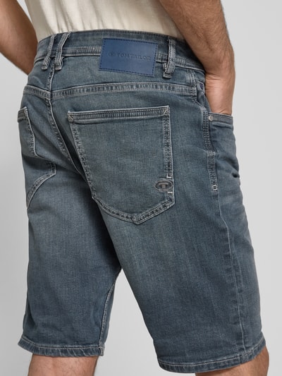Tom Tailor Regular fit bermuda van katoenmix, model 'JOSH' Blauw - 3