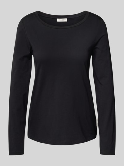 Marc O'Polo Longsleeve aus Baumwolle mit Logo-Detail Black 2