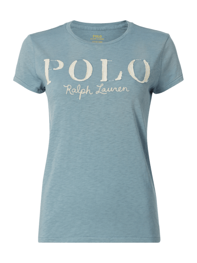 Polo Ralph Lauren T-Shirt mit Logo-Aufnäher Blau 1