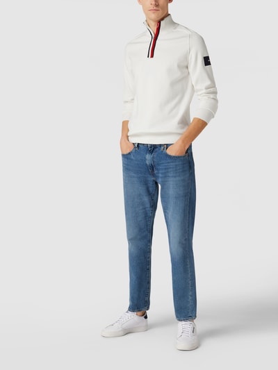 Tommy Hilfiger Troyer mit Kontraststreifen Offwhite 1