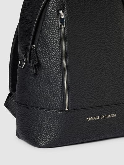 Armani Exchange Rucksack mit Label-Print Black 3
