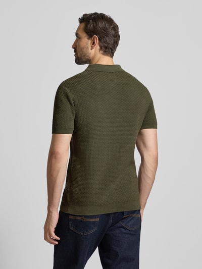 MCNEAL Gebreide polo met korte knoopsluiting Olijfgroen - 5