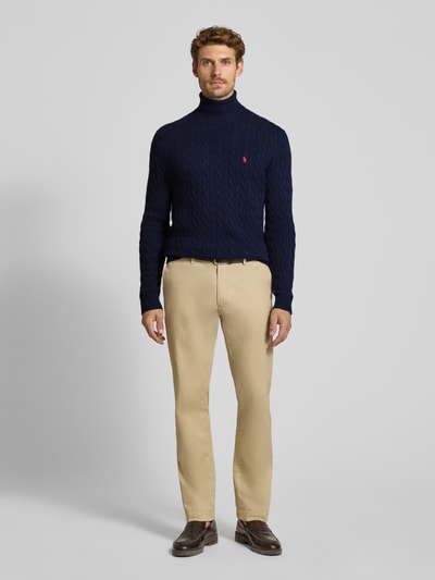Polo Ralph Lauren Slim Fit Pullover aus Woll-Kaschmir-Mix Marine 1